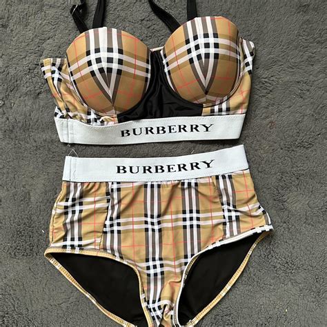 depop burberry bikini|burberry bikinis.